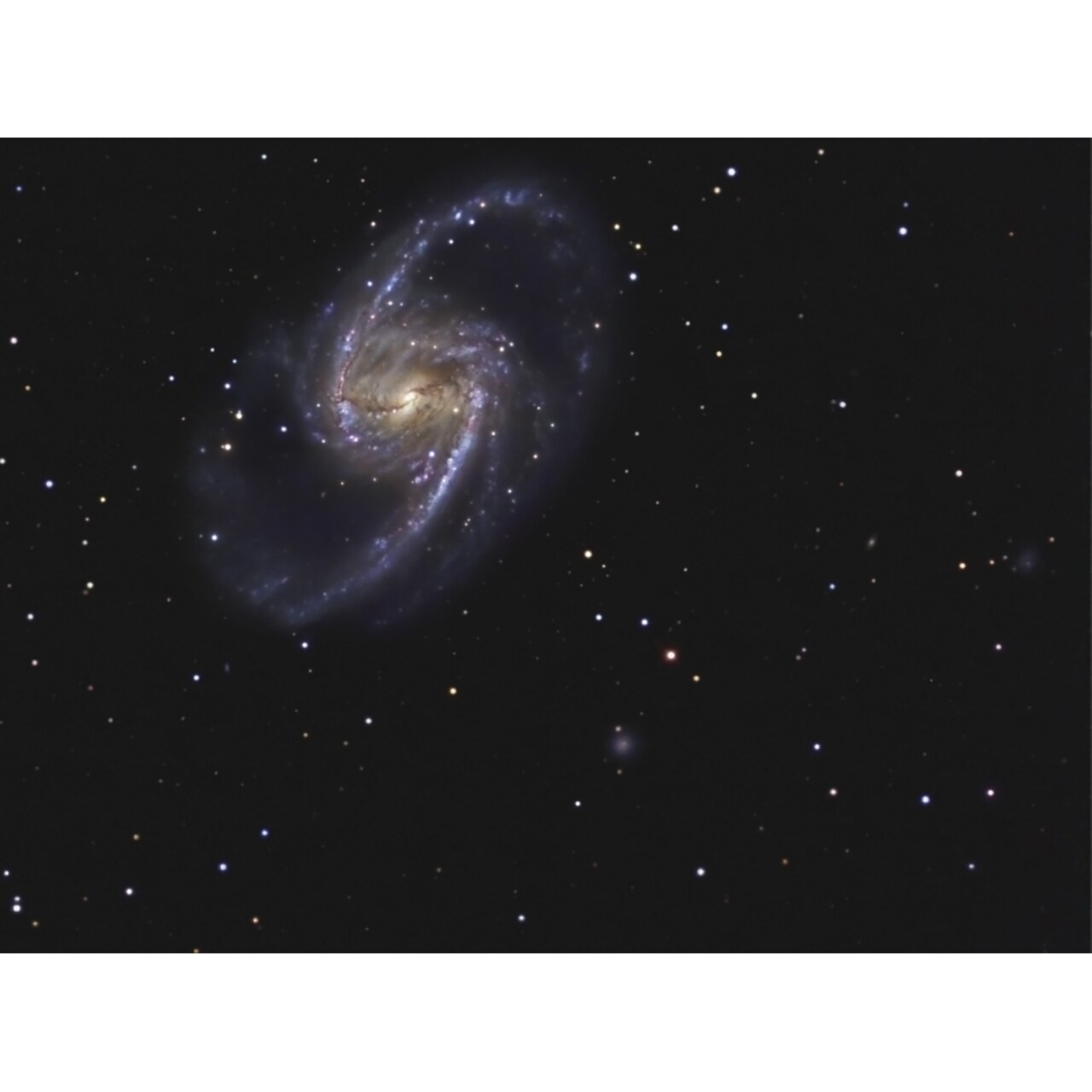 Ngc 1365 Is A Barred Spiral Galaxy In The Constellation Fornax Poster Print